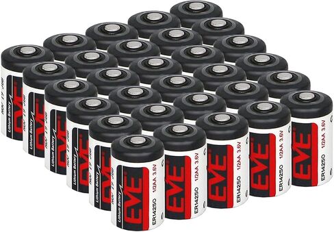 50 Pack ER14250 1/2AA 3.6V Lithium Battery 1200mAh for Dog Collars, Baby Movement Monitor and More(Non-Rechargeable) in Saudi Arabia