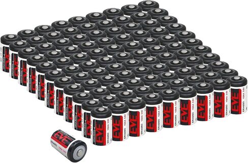 50 Pack ER14250 1/2AA 3.6V Lithium Battery 1200mAh for Dog Collars, Baby Movement Monitor and More(Non-Rechargeable) in Saudi Arabia