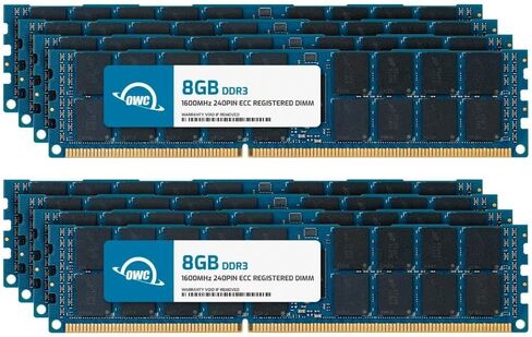 OWC 64GB (4x16GB) DDR3L 1600 PC3L-12800 CL11 2RX4 240-PIN 1.35V ECC مسجلة RDIMM MEMORY MODULE MODULE MODULE MODULE لمحطات العمل أو الخوادم المحددة in Saudi Arabia