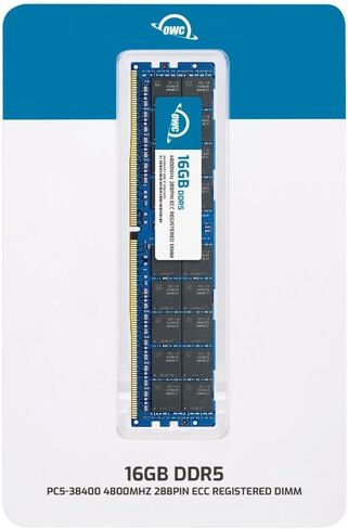 OWC 128GB (2x64GB) DDR5 4800 PC5-38400 CL40 2RX4 288-PIN 1.1V ECC مسجلة RDIMM RAM متوافقة مع HP Proliant DL385 Gen11 DL560 Gen11 DX360 Gen11 DX365 Gen11 ml350 Gen11 in Saudi Arabia