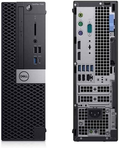 Dell Optiplex 7060 عامل صغير عامل Intel Core I7-8700 4.6 جيجا هرتز Turbo 16GB RAM 1TB NVME WIN 11 PRO (متجدد) in Kuwait