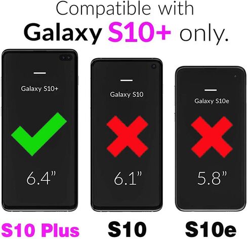 حالة الهاتف ASUWISH لـ Samsung Galaxy S10 Plus مع غطاء واقي الشاشة الزجاجي المقسى وملحقات الخلايا النحيفة الواقية GLAXAY S10+ GALAXIES S10PLUS 10S EDGE S 10 in Kuwait