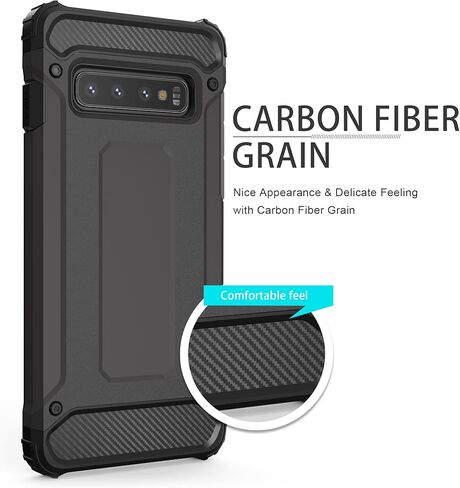 حالة الهاتف ASUWISH لـ Samsung Galaxy S10 Plus مع غطاء واقي الشاشة الزجاجي المقسى وملحقات الخلايا النحيفة الواقية GLAXAY S10+ GALAXIES S10PLUS 10S EDGE S 10 in Kuwait