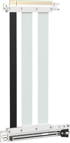 20cm PCI-E 5.0 X16 Riser Cable 90-Degree Slot High-Speed GPU Vertical Cable Compatible with RTX5090 RTX4090 RX8900 RX7900(PCI-E 5.0 X16 Black) in Kuwait