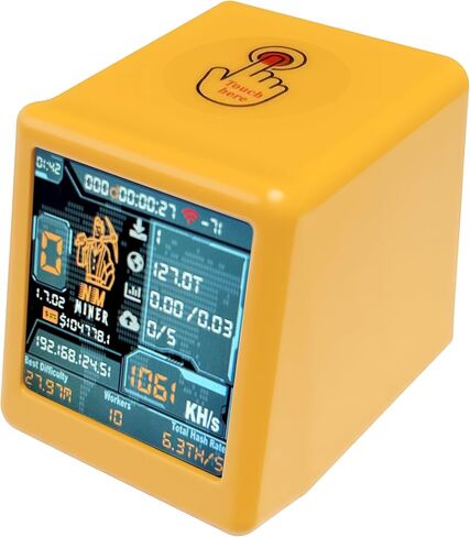 Heltec NM -TV 154 - ESP32 TFT Bitcoin Solo Lottery Miner 1.54 بوصة هدية ذكية سطح المكتب الصغيرة على مدار الساعة 1060 كيلو شيرت/ثانية ، و 2000 ٪ دفعة فوز ، واي فاي/بلي ، لا يوجد أي جهاز كمبيوتر مطلوب in Kuwait