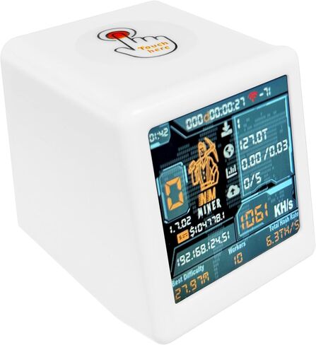 Heltec NM -TV 154 - ESP32 TFT Bitcoin Solo Lottery Miner 1.54 بوصة هدية ذكية سطح المكتب الصغيرة على مدار الساعة 1060 كيلو شيرت/ثانية ، و 2000 ٪ دفعة فوز ، واي فاي/بلي ، لا يوجد أي جهاز كمبيوتر مطلوب in Kuwait