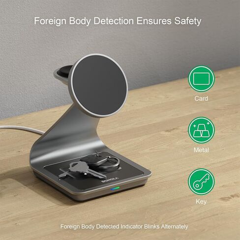 الشاحن اللاسلكي لشركة Samsung: Magnetic 3 in 1 محطة شحن لاسلكية لـ Samsung S25 S24 Ultra S23 S22 S21 ، Dock Charger Aluminium Alboy Stark for Galaxy Watch Ultra/7/6/5/4 ، Buds 2/2 Pro in Saudi Arabia