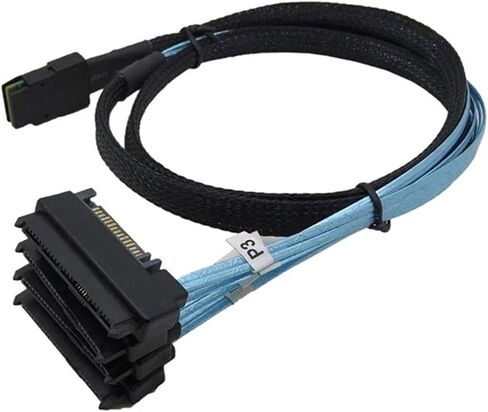 S/AS 36P SFF-8087 to SFF-8482 S/AS 29+15P SATA Data Transmit Cord Adapter Wire Converter for Server Computer Cord(1m) in Saudi Arabia