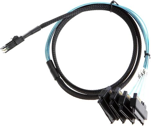S/AS 36P SFF-8087 to SFF-8482 S/AS 29+15P SATA Data Transmit Cord Adapter Wire Converter for Server Computer Cord(1m) in Saudi Arabia