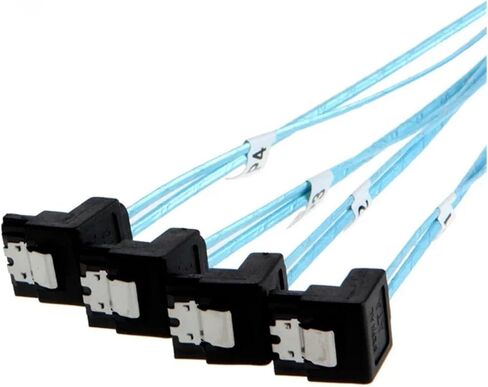 M1NI S/A/S HD 12G SFF8643 إلى 4 SATA Cable Internal SFF 8643 Motherboard Controller to 4 SATA Cable Server Drive Server (1M) in Kuwait