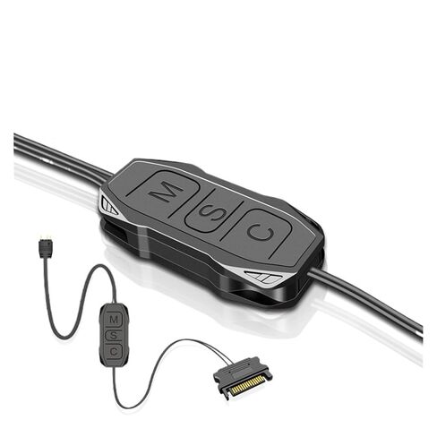 1PC ARGB Controller 5V 3pin to SATA Power Supply M1ni RGB Controller 3PIN Hub for Computer CPU Case Cool Fan L/E/D Light Radiator(Black) in Saudi Arabia
