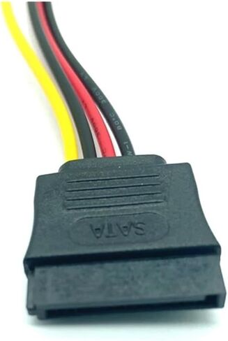 SATA II DISK POWER 15PIN SATA MALE إلى أنثى 2 من الإناث 15PIN POWER HDD SPLITTER H &*igh qu> ality y 1 to 2 extension cable 18cm (1 male to 2 female) in Saudi Arabia