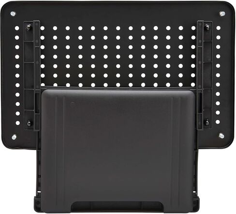 TRIPP LITE Single Monitor Riser Stand للمكتب مع درج التخزين ، والطول القابل للتعديل ، والبناء المعدني مع فتحات تدفق الهواء وأقدام المطاط ، والأسود ، و 15 × 9 بوصة منصة ، وضمان 5 سنوات (MR159D) in Saudi Arabia