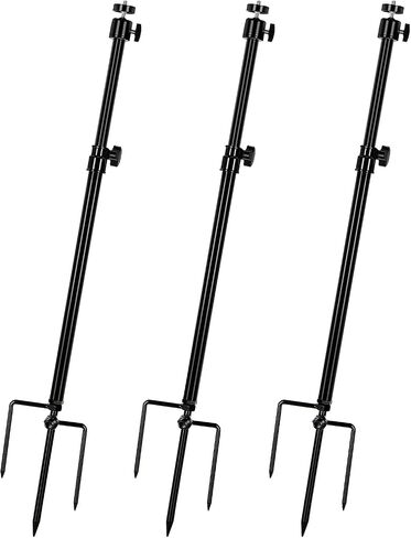 Game & Trail Camera Mount, 3 in 1Stainless Steel 360 Degree Rotation Trail Camera Stand Mount Ground Holder, Thread Connection 1/4''-20 (6 mm) for Hunting Cameras, Solar Panels, Fishing Lamp in Kuwait