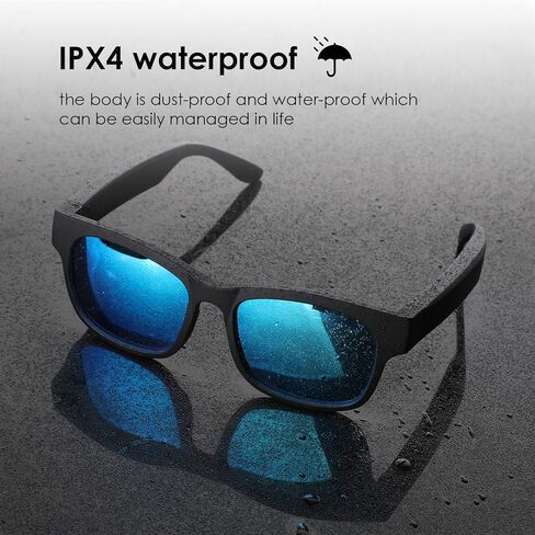 SMART AUDIO Bluetooth Sunglasses IPX4 مقاوم للماء UV400 UV400 استقطاب سماعات رأس المال اللاسلكية مكبر صوت Sunglass in Kuwait