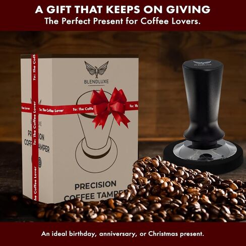 58mm Coffee Tamper - Premium Stainless Steel Espresso Press with Flat Base, Spring Loaded, Ergonomic Handle for Barista-Quality Espresso & Consistent Tamping, Perfect for Home & Commercial Use in Saudi Arabia