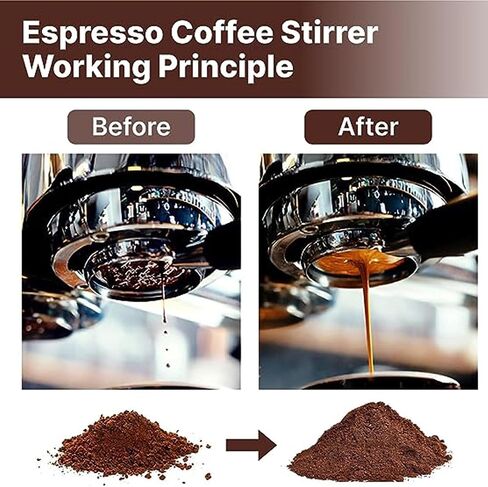 58mm Coffee Tamper - Premium Stainless Steel Espresso Press with Flat Base, Spring Loaded, Ergonomic Handle for Barista-Quality Espresso & Consistent Tamping, Perfect for Home & Commercial Use in Saudi Arabia