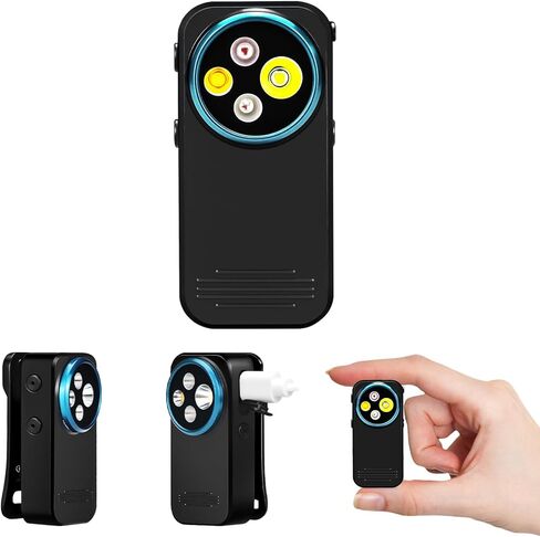 مصباح يدوي EDC المطورة ، 600 لومينات قابلة لإعادة الشحن مع شحن النوع C ، 4 مصباح يدوي فائق الخفيفة مع قاعدة مغناطيسية للتخييم ، ركوب الدراجات ، استخدام المصابيح الأمامية ، تحذير السلامة in Kuwait