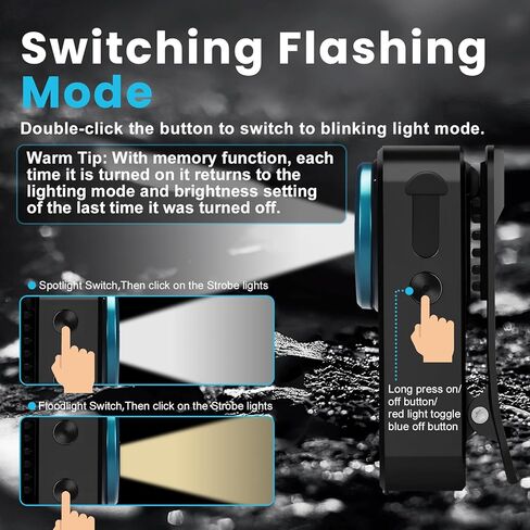 مصباح يدوي EDC المطورة ، 600 لومينات قابلة لإعادة الشحن مع شحن النوع C ، 4 مصباح يدوي فائق الخفيفة مع قاعدة مغناطيسية للتخييم ، ركوب الدراجات ، استخدام المصابيح الأمامية ، تحذير السلامة in Kuwait
