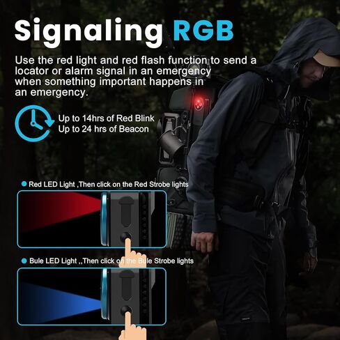 مصباح يدوي EDC المطورة ، 600 لومينات قابلة لإعادة الشحن مع شحن النوع C ، 4 مصباح يدوي فائق الخفيفة مع قاعدة مغناطيسية للتخييم ، ركوب الدراجات ، استخدام المصابيح الأمامية ، تحذير السلامة in Kuwait