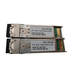 1pc 12g simplex وضع الألياف المفردة 20km SDI LC SFP+ TRANSCEIVER إلى المحول البصري للجهاز السحري الأسود in Kuwait