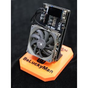 NerdQaxe++ Bitcoins Miner 4.8TH/s, 4 Pieces BM1370 Asic Chip Solo BTC Miner, 15J/Th 98W Power Consumption, 2.4G WiFi Open-Source Mining Machine (Green) in Kuwait