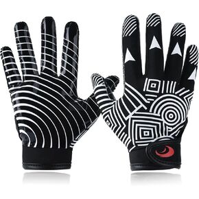 Youth Football Gloves Kids Silicone Grip Receiver Gloves for Kids with Super Stick Ability for Best Game Experience in Kuwait