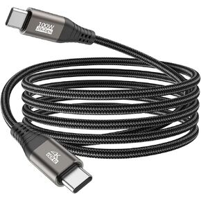 كبل مراقبة USB C Portable 6ft 2-pack ، USB 3.2 GEN 2X2 دعم بيانات دعم الكابلات Trasfer 20GBPS ، شحن سريع 100 واط ، 5K ، 4K@144Hz فيديو VR ، الهاتف ، الكمبيوتر المحمول ، iPad ، Arzopa ، KYY ، شاشة محمية ، دس. in Kuwait