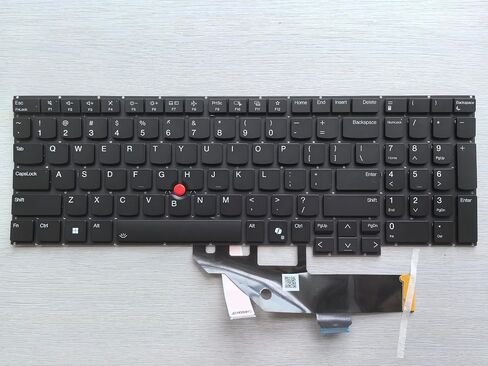 جديد أصلي لـ Lenovo ThinkPad E16 Gen 2 (AMD) (نوع الماكينة: 21m5) لوحة مفاتيح أسود خلفية الولايات المتحدة in Kuwait
