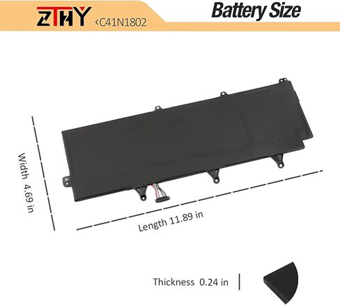 C41N1802 Battery Replacement for ASUS Rog Zephyrus S 3s Plus GX701 GX701G GX701GV GX701GVR GX701GX GX701GW GX735GV GX735GW GX735GX GX701GXR GX701GWR GX735GVR GX735GWR GX735GXR GX735LWS GX701LV GX701LW in Saudi Arabia