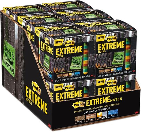 ملاحظات Post-it Extreme، تعمل في الهواء الطلق، تزيل بشكل نظيف، تلتصق حيث لا يمكن للملاحظات الأخرى، برتقالي، 3 × 3 بوصة، 3 وسادات/عبوة، 45 ورقة/وسادة (EXTRM33-3TRYOG) in Saudi Arabia