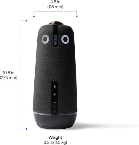 Meeting Owl 4+ 360 درجة ، وكاميرا مؤتمرات فيديو ذكية 4K ، والميكروفون ، ومكبر الصوت (تركيز السماعة التلقائي ، والتكبير الذكي ، والضوضاء المعادلة) (متجددة) in Saudi Arabia