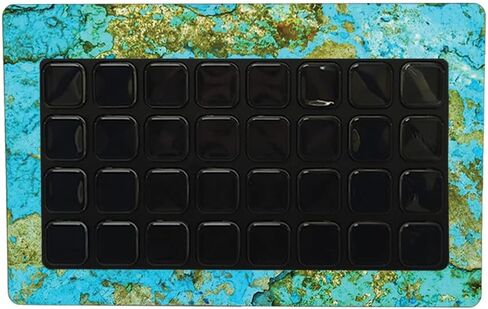 Maysyskins الجلد متوافق مع Elgato Stream Deck XL - Teal Marble | غلاف الالتفاف الواقي ، الدائم ، والفريد من نوعه | من السهل تطبيق الأنماط وإزالتها وتغييرها | صنع في الولايات المتحدة in Saudi Arabia