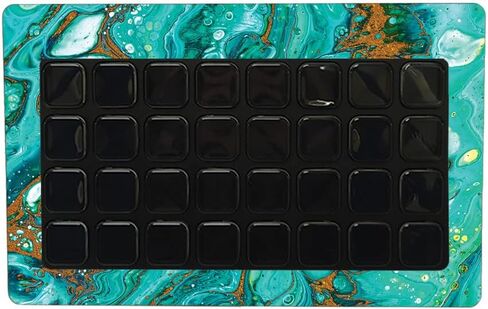 MightySkins Skin Compatible with Elgato Stream Deck XL - Turquoise Ripple | Protective, Durable, and Unique Vinyl Decal wrap Cover | Easy to Apply, Remove, and Change Styles | Made in The USA in Saudi Arabia