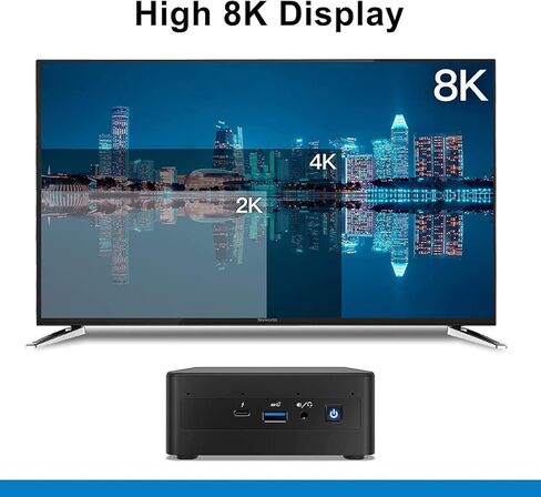 Reatan Intel NUC11PAHI7 MINI PC/HTPC ، MINI Gaming Computer OS 11 ، حتى 4.7 جيجا هرتز توربو ، 32 جيجابايت NVME 1TB SSD DDR4 RAM ، WIFI 6 ، BT 5.2 Thunderbolt 3.8k دعم ، مراقبة رباعية ، مراقبة رباعية in Kuwait