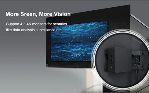 REATAN Intel NUC12WSKI5 MINI PC/HTPC ، OS 11 MINI COMPUTER ، I5-1240P 10C/12T ، حتى 4.4 GHz Turbo ، NVME SSD DDR4RAM ، WIFI 6 ، BT 5.2 Thunderbolt in Kuwait