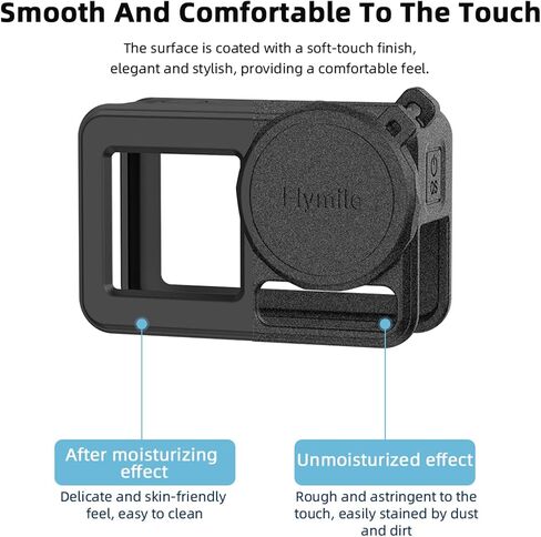Silicone Case for DJI Osmo Action 5 Pro, Soft Anti-Scratch Protective Case with Lens Cap, Lost-Proof & Adjustable Strap, Lightweight Camera Cover for Travel & Outdoor Filming - Pink in Saudi Arabia