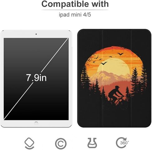 علبة الدراجات الجبلية للدراجات الجبلية مع حامل القلم رفيع الخفيف الوزن المتوافق مع iPad mini 4/5/6 mini6 （8.3in） in Saudi Arabia