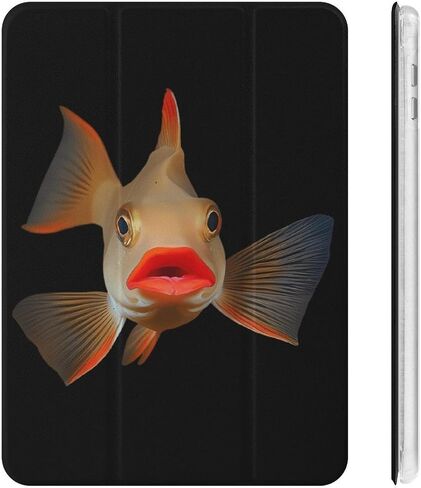 Red Lipped Batfish Case with Pen Holder Slim Lightweight Trifold Stand Compatible with iPad mini 4/5/6 Mini6（8.3in） in Saudi Arabia