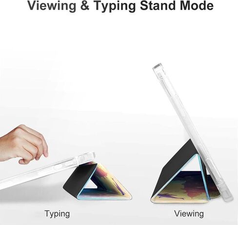 قضية القلعة تحت الماء دولافين و ORCAS مع حامل القلم TRIFOLD SLIM TRIFOLD متوافق مع iPad Mini 4/5/6 MINI4/5 （7.9in） in Kuwait