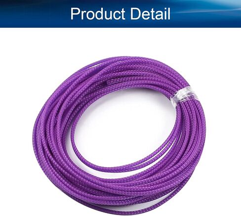 Bettomshin 1Pc 32.8Ft(10m) Cable Management Sleeve, 3/16"(4mm) Width PET Yellow Cord Protector, Wire Loom Tube Insulated Split Sleeving for USB Cable Power Cord Organizer Video Cable Hider in Kuwait