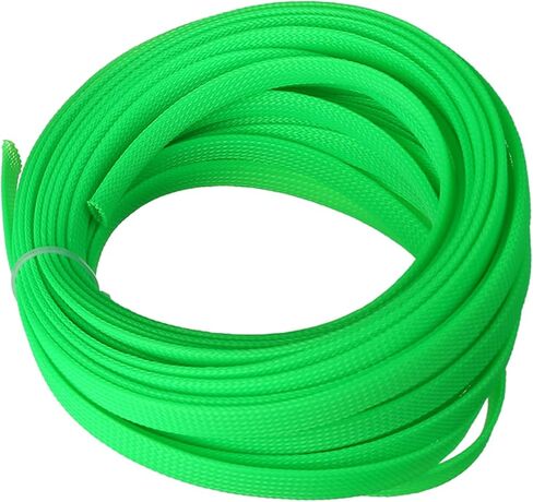 Bettomshin 1Pc 32.8Ft(10m) Cable Management Sleeve, 3/16"(4mm) Width PET Yellow Cord Protector, Wire Loom Tube Insulated Split Sleeving for USB Cable Power Cord Organizer Video Cable Hider in Kuwait