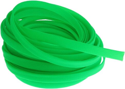 Bettomshin 1Pc 32.8Ft(10m) Cable Management Sleeve, 3/16"(4mm) Width PET Yellow Cord Protector, Wire Loom Tube Insulated Split Sleeving for USB Cable Power Cord Organizer Video Cable Hider in Kuwait
