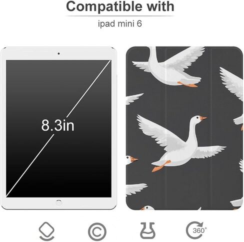 Flying Wild Geese Case مع حامل القلم Trifold Trifold Stand متوافق مع iPad Mini 4/5/6 Mini4/5 （7.9in） in Kuwait