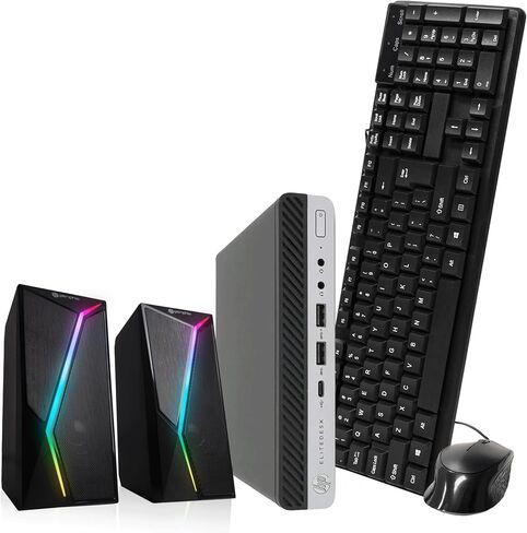 HP Elitedesk 800 G5 Mini PC | Intel Core i7 | ذاكرة الوصول العشوائي 8 جيجابايت | 250 غيغابايت NVME | Windows 11 Pro | wifi | Bt in Kuwait