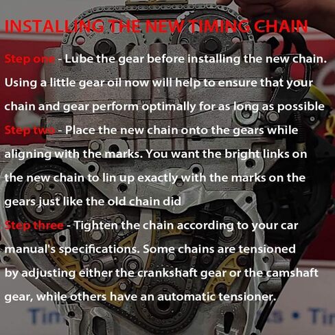 مجموعة سلسلة توقيت المحرك المتوافقة من Mango S مع ضرس شداد دليل السلسلة 12680750 94201S Buick Chevy GMC Pontiac Saab Saturn 2.0L 2.2L 2.4L L4 in Kuwait