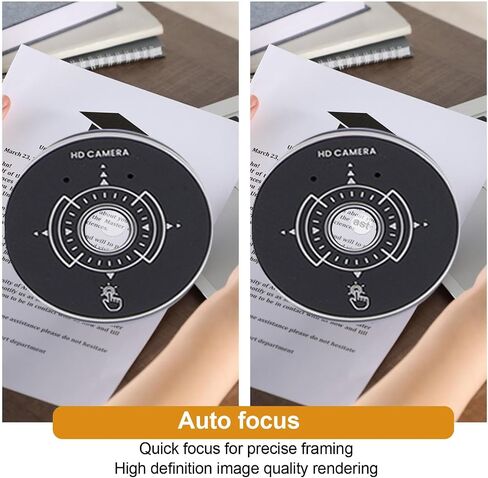 Yunseity Autofocus Webcam, 5MP HD USB Web Cam with Fill Light, Built in Mic for Online Learning, Streaming in Kuwait
