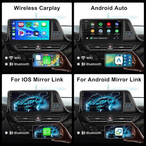 [4G+64G] Android Car Stereo for Toyota CHR 2016-2019 Radio with Wireless Carplay Android Auto Radio, Hodozzy 9 inch Touch Screen with GPS, Mirror Link, Bluetooth, WiFi, DSP, FM/RDS Radio in Saudi Arabia