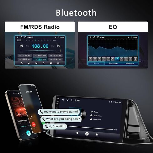 [4G+64G] Android Car Stereo for Toyota CHR 2016-2019 Radio with Wireless Carplay Android Auto Radio, Hodozzy 9 inch Touch Screen with GPS, Mirror Link, Bluetooth, WiFi, DSP, FM/RDS Radio in Saudi Arabia