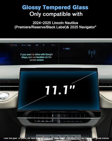 For 2024~2025 Kia Seltos (S/EX/X-Line/SX) Screen Protector 10.25 Inch Nano Anti-Scratch Ultra-Tough Touchscreen *2 Accessories - No More Scratch&Fingerprint in Saudi Arabia